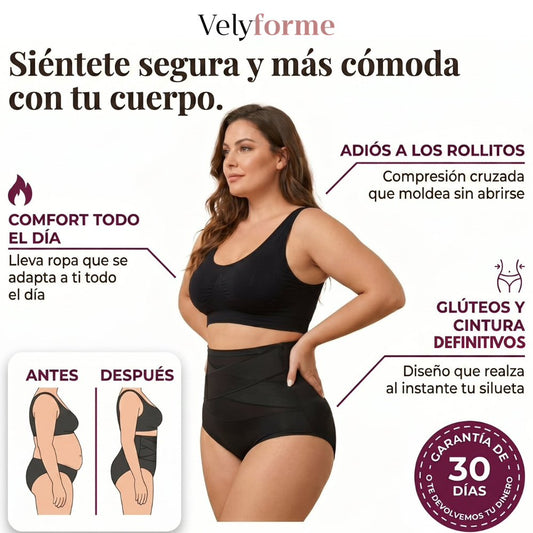 Velyforme® Braguita Moldeadora Talle Alto – Vientre Plano sin Esfuerzo