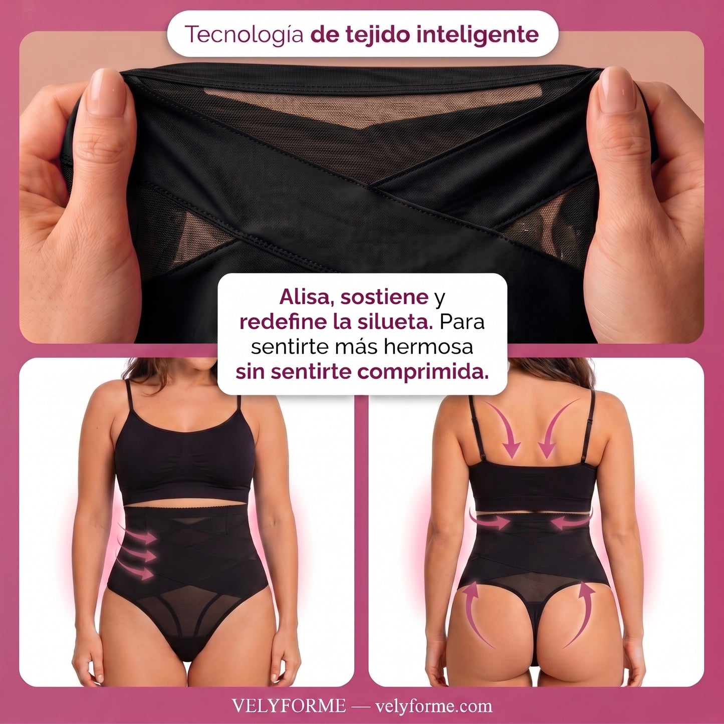 NUEVO: Velyforme® Tanga Moldeador de Talle Alto – Vientre Plano sin Esfuerzo