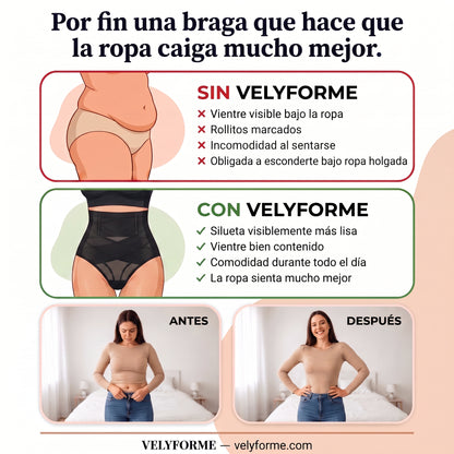 NUEVO: Velyforme® Tanga Moldeador de Talle Alto – Vientre Plano sin Esfuerzo