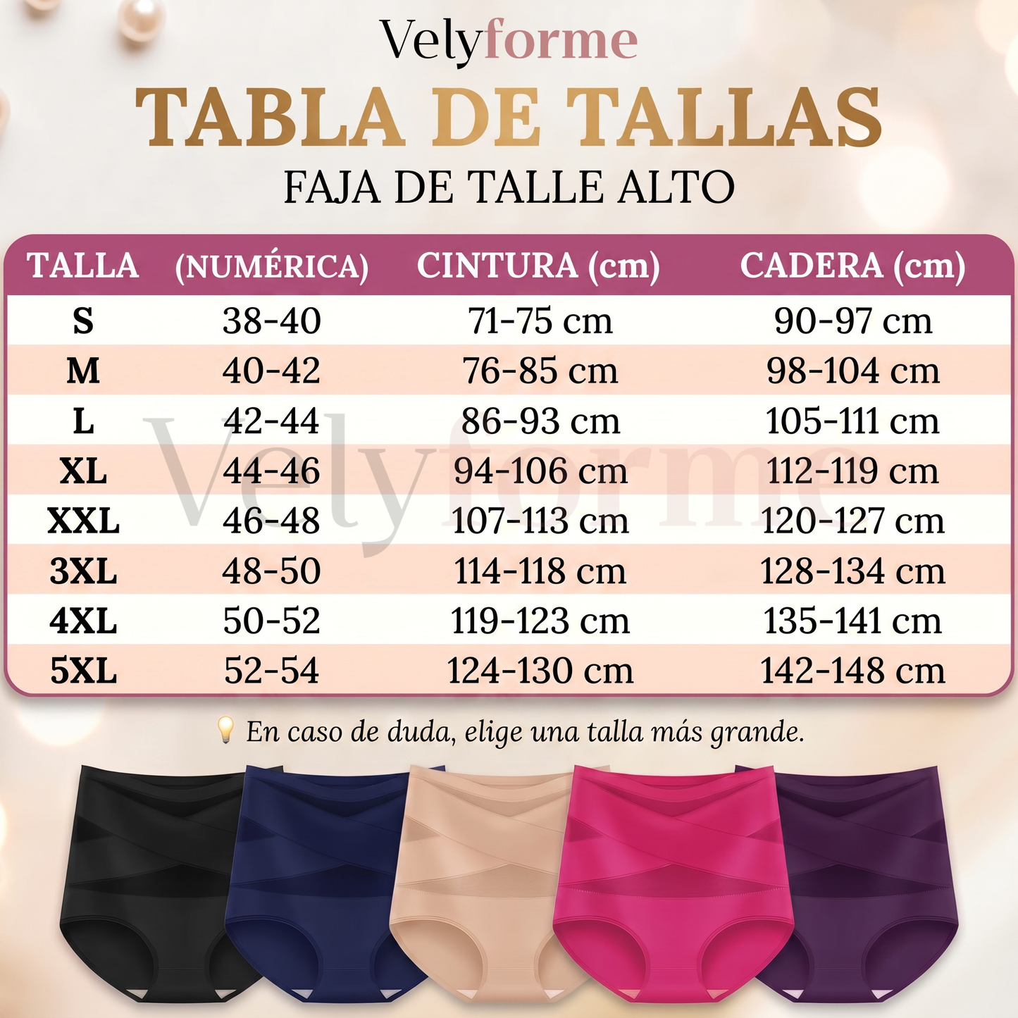 Velyforme® Braguita Moldeadora Talle Alto – Vientre Plano sin Esfuerzo