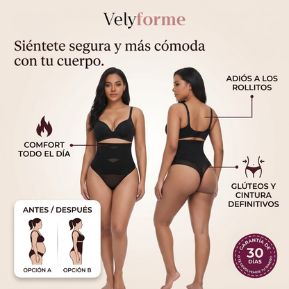 NUEVO: Velyforme® Tanga Moldeador de Talle Alto – Vientre Plano sin Esfuerzo