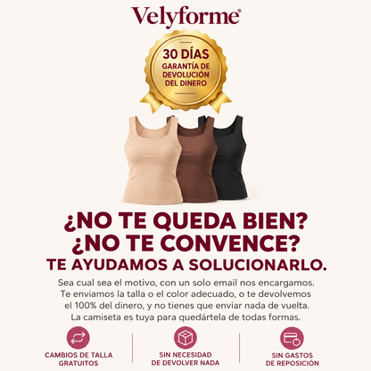 Velyforme - Camiseta con Sujetador Integrado