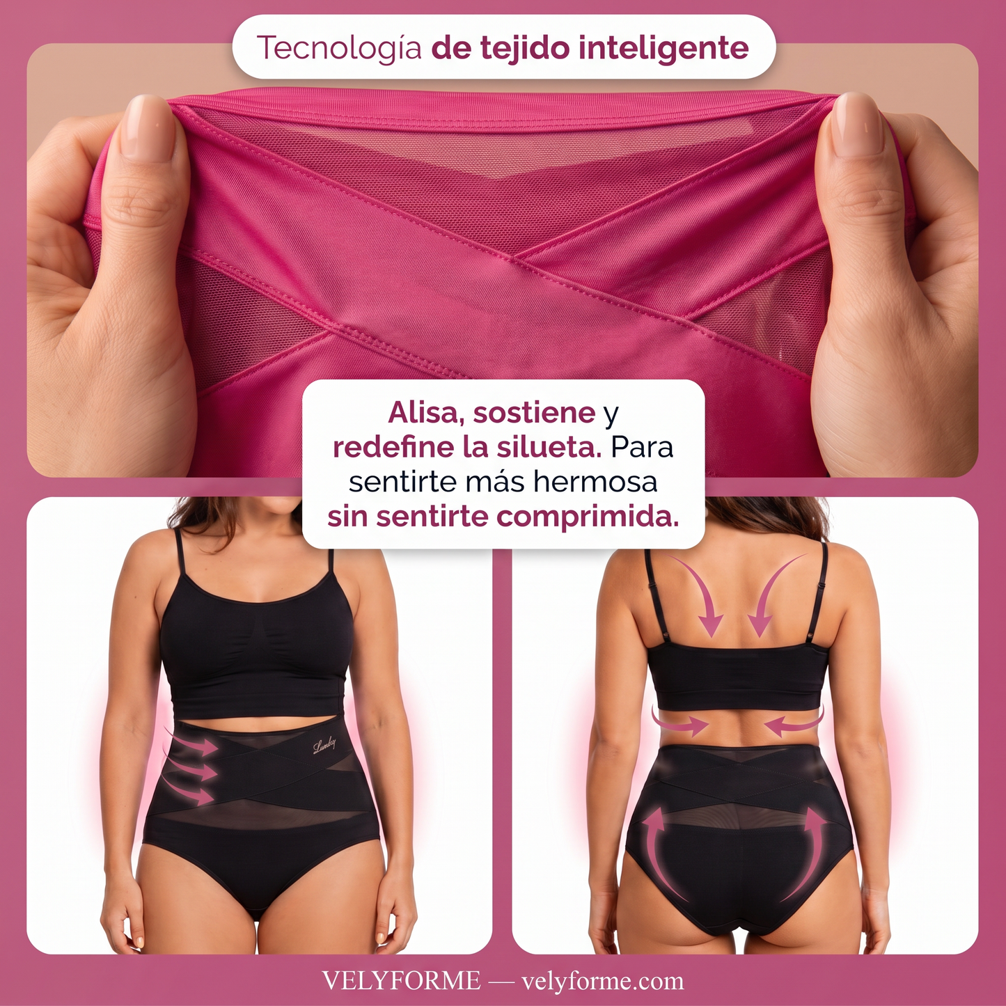 Velyforme® Braguita Moldeadora Talle Alto – Vientre Plano sin Esfuerzo