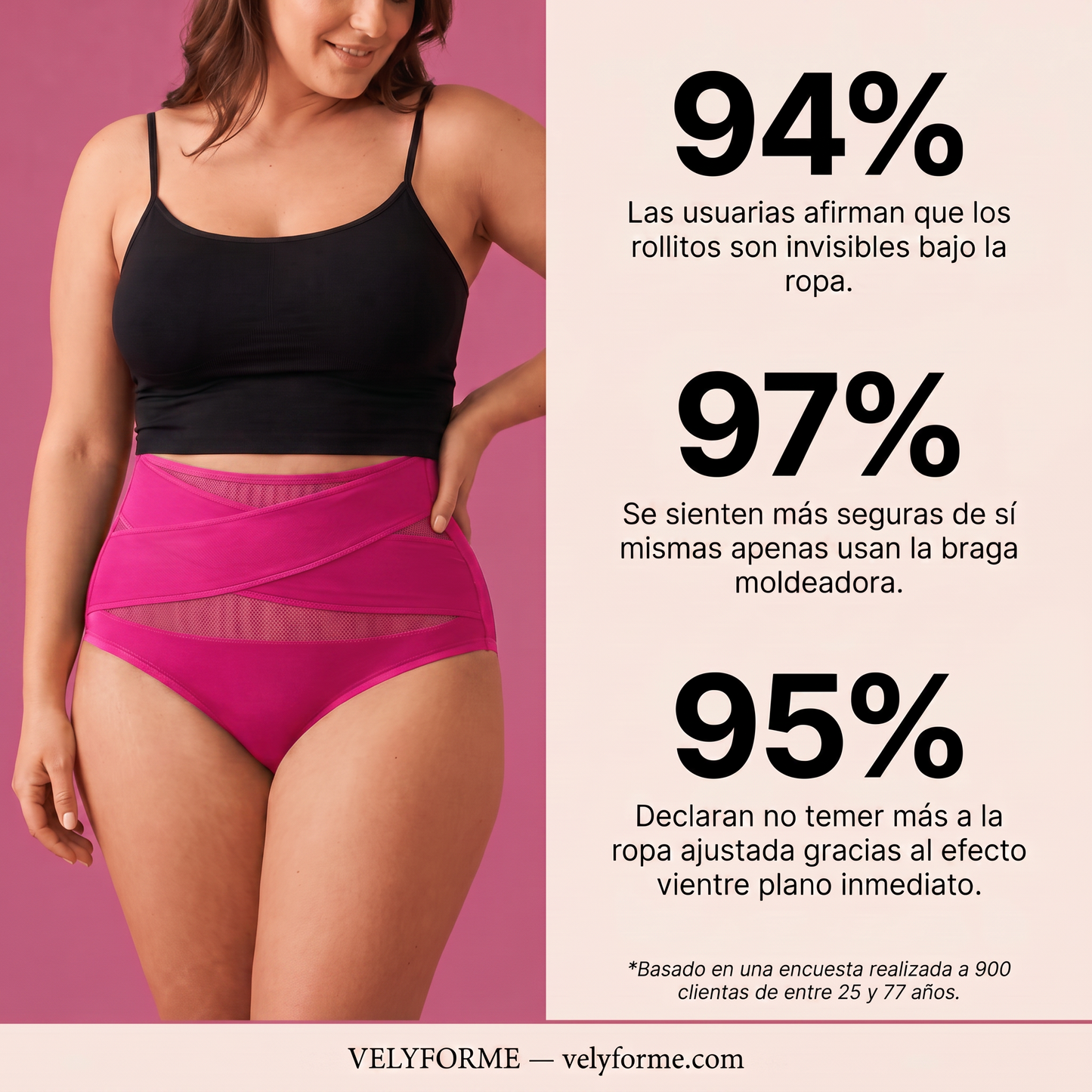 Velyforme® Braguita Moldeadora Talle Alto – Vientre Plano sin Esfuerzo