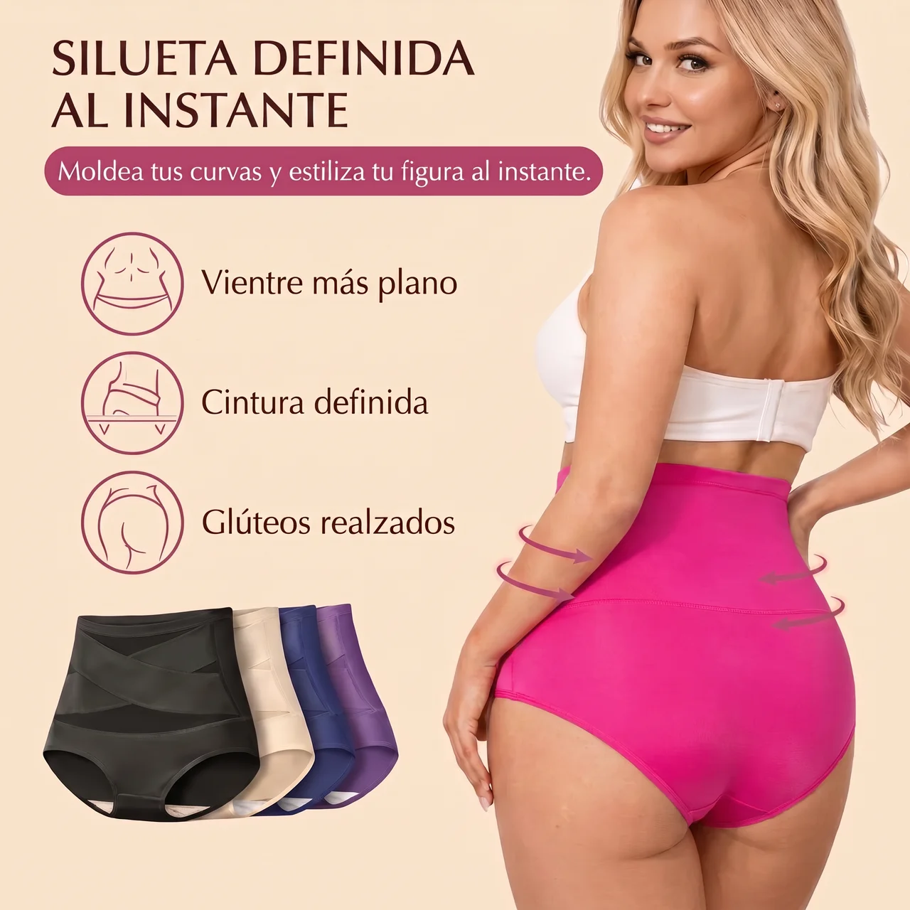 Velyforme® Braguita Moldeadora Talle Alto – Vientre Plano sin Esfuerzo